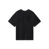 Nike American Vintage Solid Color Brand Logo Embroidered Print Corduroy Short Sleeve T-Shirt Women Tops Black DQ5946-010