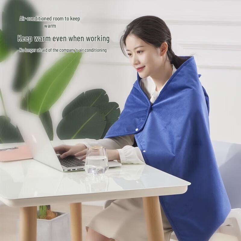 USB Heated Kneading Massage Shawl Blanket