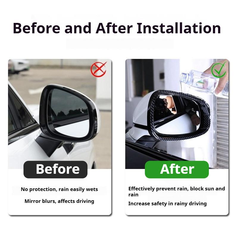 For Xpeng G9 Xiaopeng G9 Rearview Mirror Rain Eyebrow Rearview Mirror Rain Deflector Frame Body Decoration Exterior Accessories