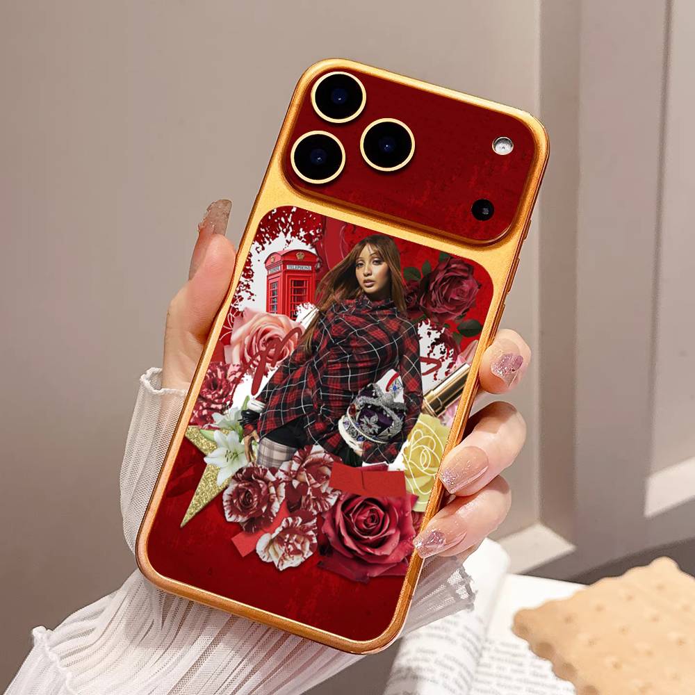 Singer Pinkpantheress Back Cover Decal Protective For Iphone 17 Pro Max Skin Sticker Back Protective Decorative Sticker