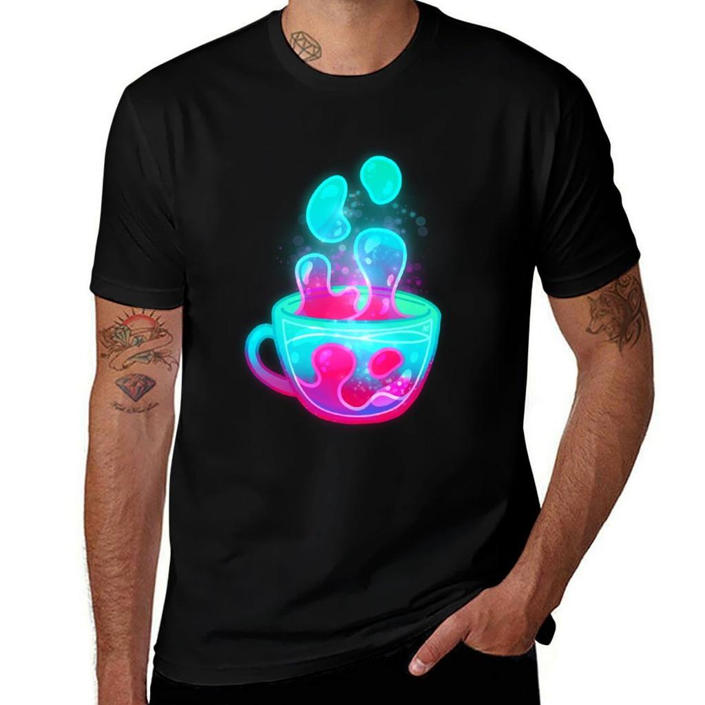 Lava Lamp Teacup Tshirt Large Size Casual Tee Shirt Tshirt