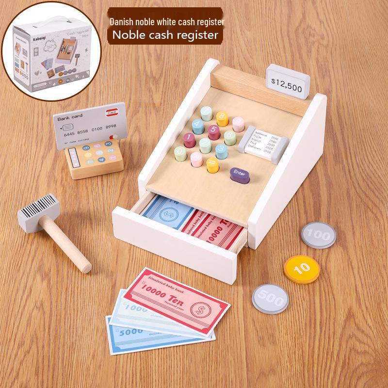 Danish Wooden Children s Kitchen Set: Role-Playing Cookware Toy for Parent-Child Interaction