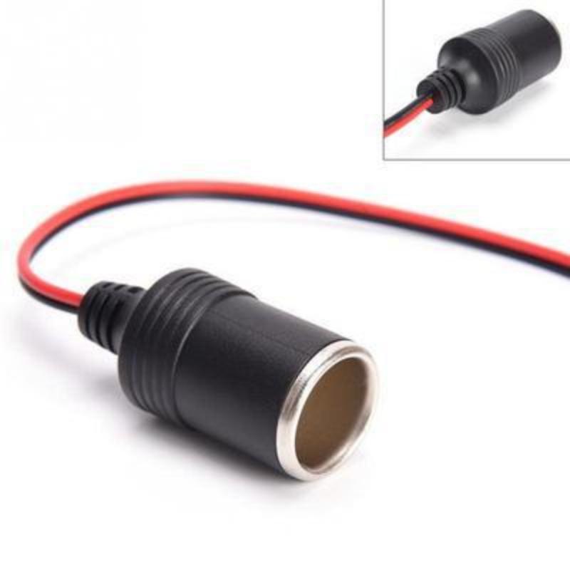 7A Max 84W Car Mounted Cigarette Lighter Charger Female Socket Plug With 35Cm Cable Connector Adapter Universal 12V
