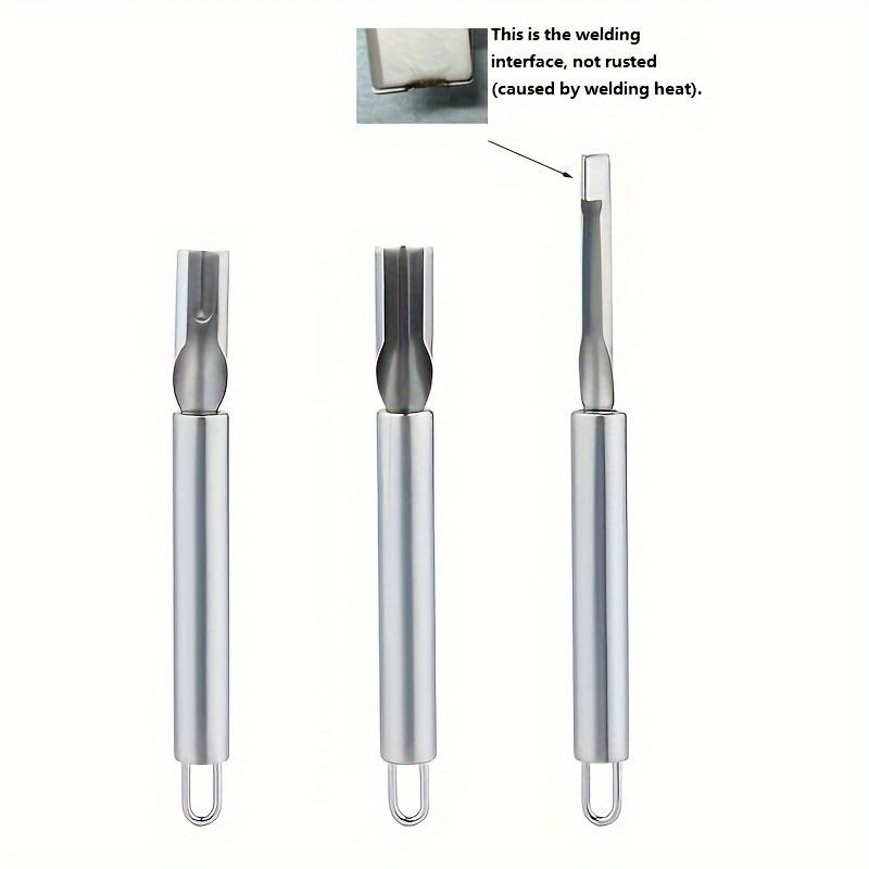 

1Set/3pcs Stainless Steel Fruit and Vegetable Carving Set - Water Drop and Petal Shaping, Manual Food Decoration Tools