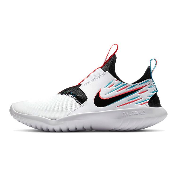 

New Nike Flex Runner Light White Red Blue GS CT0732-100 36.5