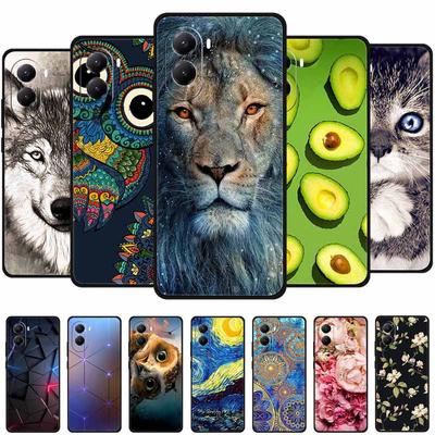 For Xiaomi Poco M7 4G Case Animals Soft Silicone TPU Phone Cases Back Cover for PocoM7 4G Lion Shockproof Protective Wolf Capa
