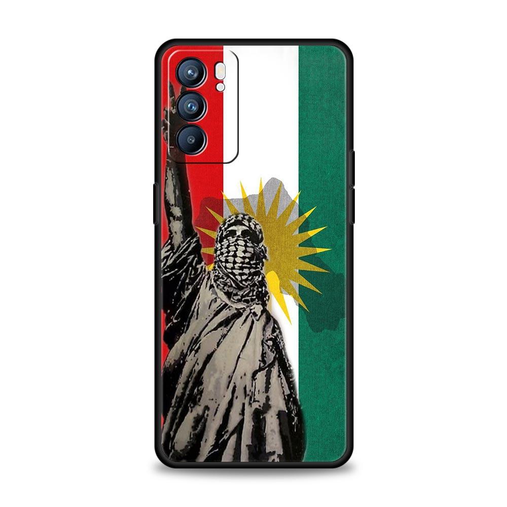 K-Kurdistan Flag Phone Case For Oppo Reno13 Reno12 Reno11 F Reno10 Pro A54 5G Find X5 A53 A52 A9 A17 A78 4G A79 A80 A98 Cover