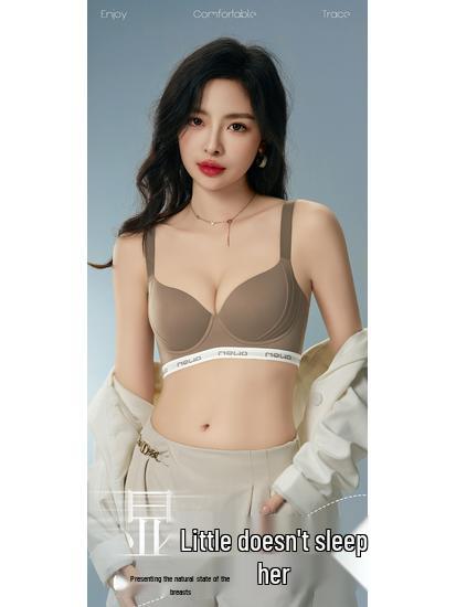 Women's Seamless Summer Underwear: Thin, Adjustable, Anti-Sagging Sports Bra for All Bust Sizes