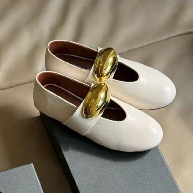 Fashion Spring Summer Flat Casual Single Shoes European American Comfortable Round Toe Mary Jane Ballet Shoe Shallow Mouth Mother Shoes