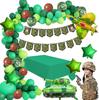 Camouflage Birthday Balloon, Veterans Day Birthday Party Decoration Tank Jungle Birthday Balloon Arch Camouflage Flag