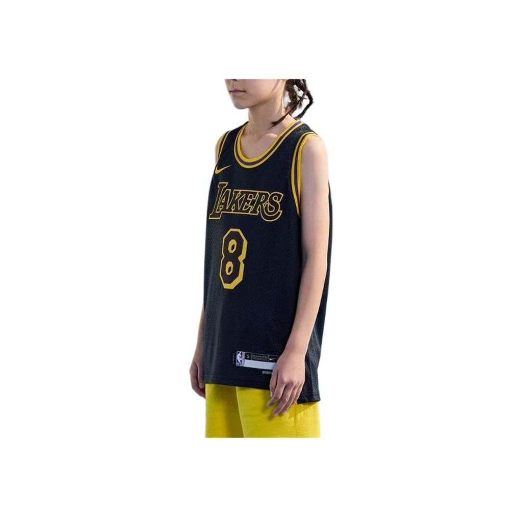 Nike NBA City Edition Los Angeles Lakers Kobe 8 & 24 Mamba Memorial Kids Tops Black 3Z2B7BYXP23-LAKKB