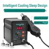 Anli Xin 878D/858D Hot Air & Soldering Station Combo for Lead-Free Mobile & PC Welding