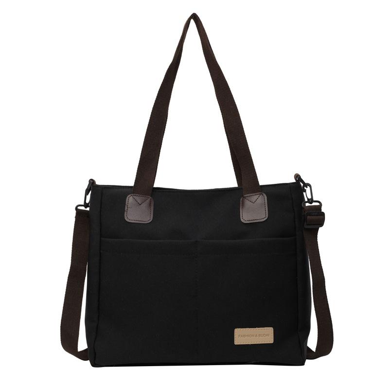 

Холщовая сумка Женская сумка через плечо большой вместимости Sudent Class пригородная большая сумка чёрный