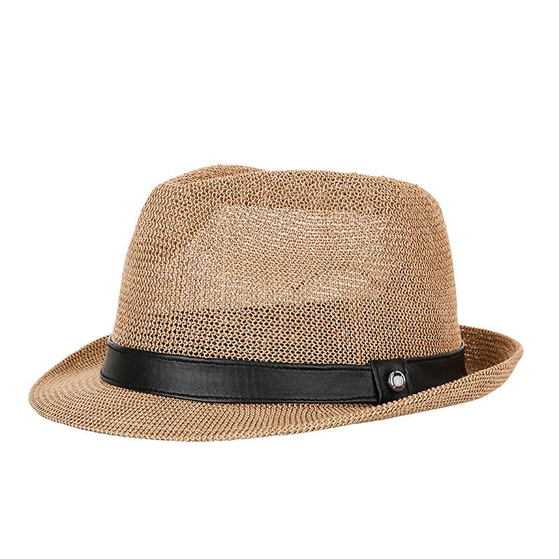 Hat Summer Top Hat European and American Version of Grass Yarn Sunshade Neutral Male and Female Jazz Hat