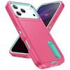 Military Armor Shockproof Phone Case For iPhone 17 Air 17 Pro Max Strong Defender Invisible Kickstand Cover