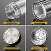 Fuguang G2120 Double-Layer Borosilicate Glass Water Bottle