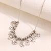 High-End European & American Stainless Steel Heart Necklace - Non-Fading Beaded Pendant Clavicle Chain Jewelry