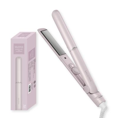 SALONIA Glossy Care Straightening Pink Iron, 24mm,