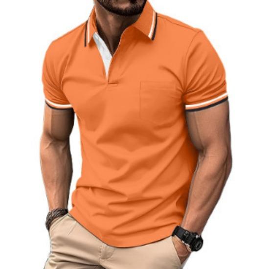 Pánské polo tričko s krátkým rukávem 3D digitální tisk Business Casual knoflíkové polo tričko