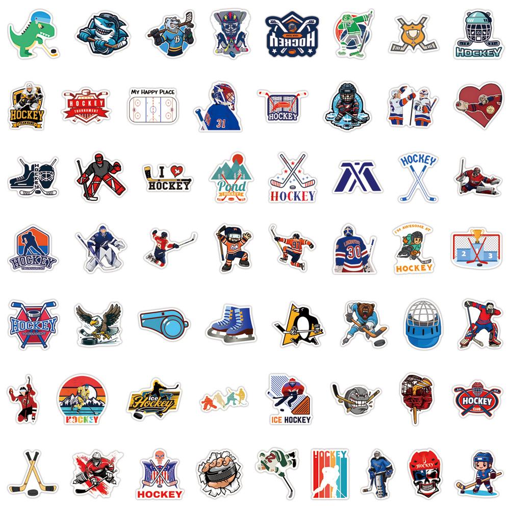 110 New Ice Hockey Ice Hockey Graffiti Stickers Decorate Notebook Suitcase Mobile Phone DIY Stickers