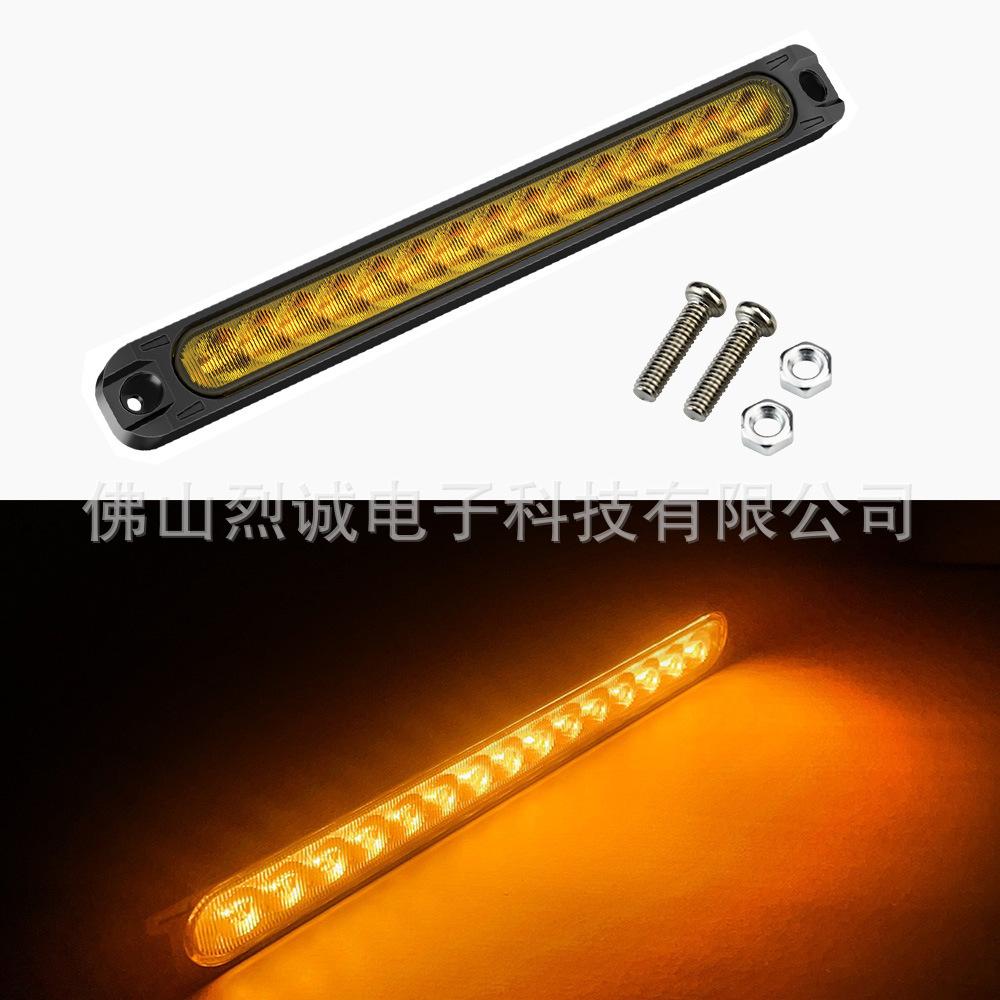 

10 шт. автомобильная световая панель 15 светодиодных лампочек для автомобиля грузовика внедорожника автофургона стоп-сигнал боковой габаритный сигнал поворота предупреждающий задний фонарь 12 В 24 В жёлтый