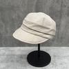 Retro versatile linen newsboy hat women's spring summer three-dimensional quite wide-brimmed equestrian hat showing face ducktongue painter hat