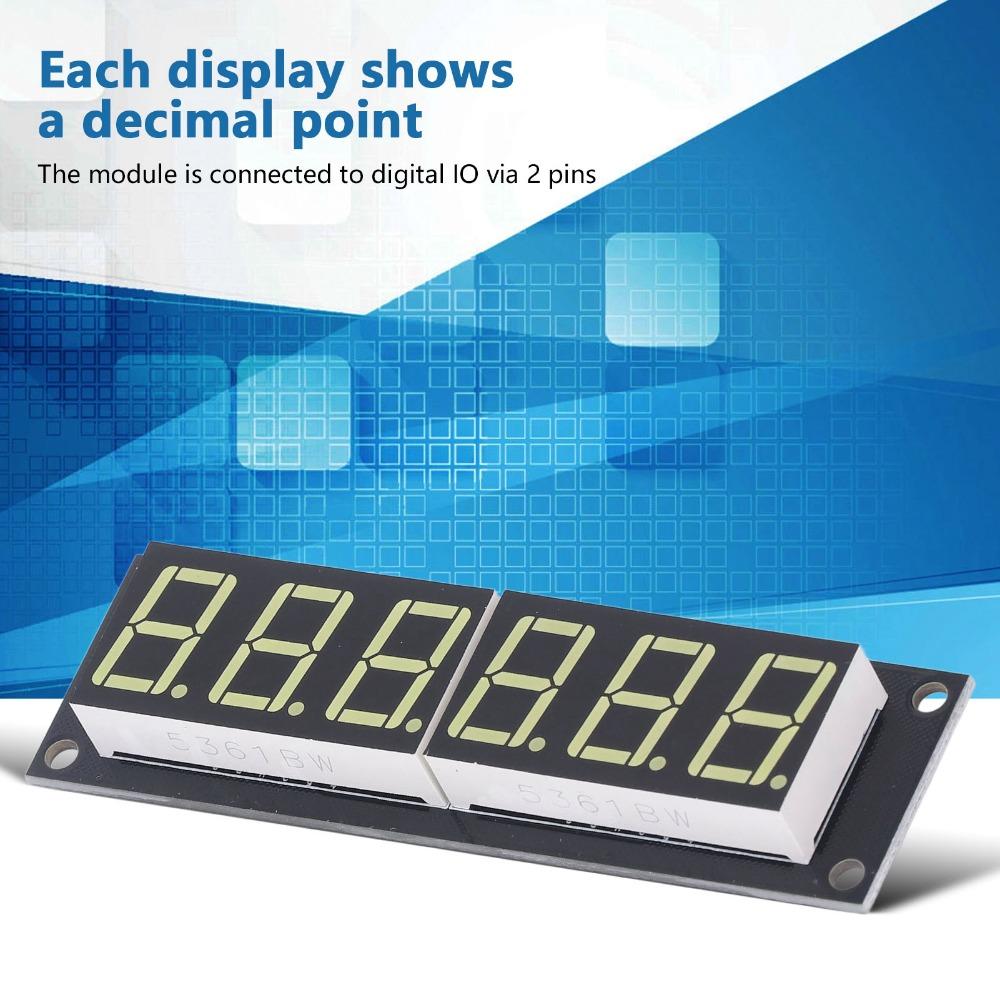 6 Digit 7 Segment Display Module TM1637 Digital Tube Module LED Display Digital Tube  Clock