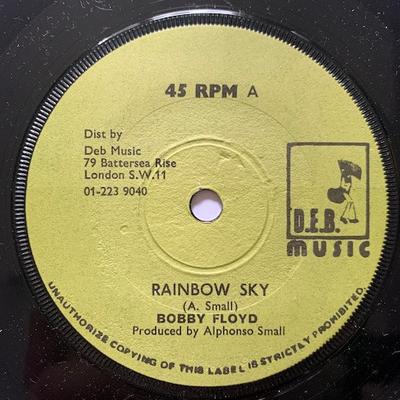 Disque 7 pouces BOBBY FLOYD Ciel Arc-en-ciel DEB001 D.E.B. 1976 UK Reggae Ska Dub Occasion