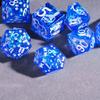 Cusdie Cat Element D&D Dice Set Sharp Edges D4-D20 Cute Cat Claws Fish Pattern Handcrafted Polyhedral Dices for RPG Board Games