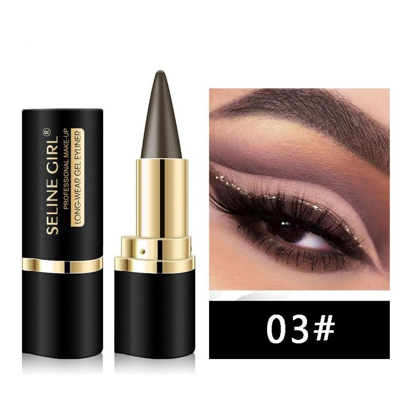 Sailor Moon Waterproof Black Eyeliner Gel, Long-lasting Smudge-proof Single Head Solid Eyeliner Gel Women