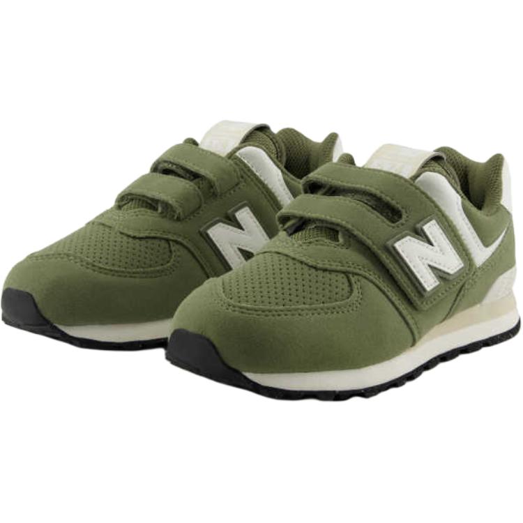 New Balance Nb 574 Minimalist Versatile Durable Low-Top Kids Casual Shoes Kids sneaker Army-Green PV574GCE
