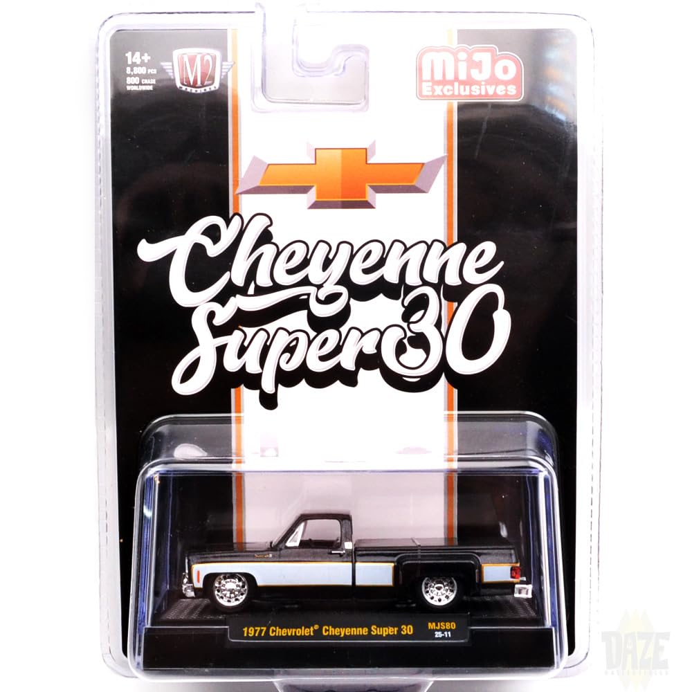 M2 MACHINES MiJo EXCLUSIVE 1977 CHEVROLET CHEYENNE SUPER 30 M2 Machines scale Limited Edition 1977 Chevrolet Cheyenne Super 1/64 - 1/64 MiJo 30 золотой