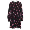 Kate Spade Floral Long Sleeve One Piece 10 Black Series Women Used