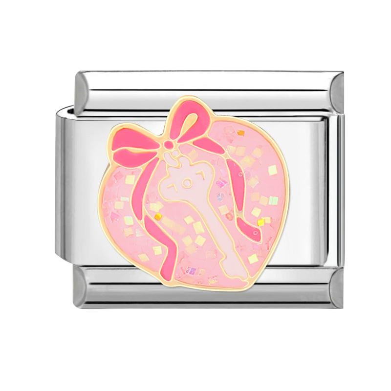 Handgefertigtes italienisches Rotes & Schwarzes Serie Leichter Luxus Charm Armband