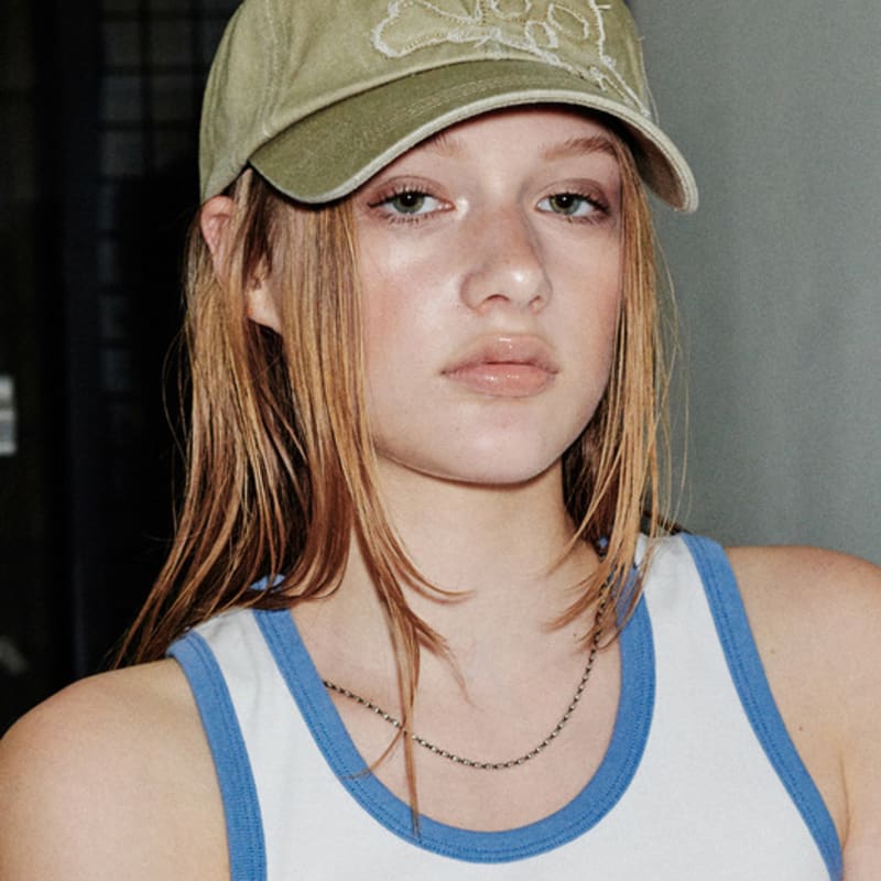 RunningHIGH SKULL WASHED BALL CAP [BEIGE]