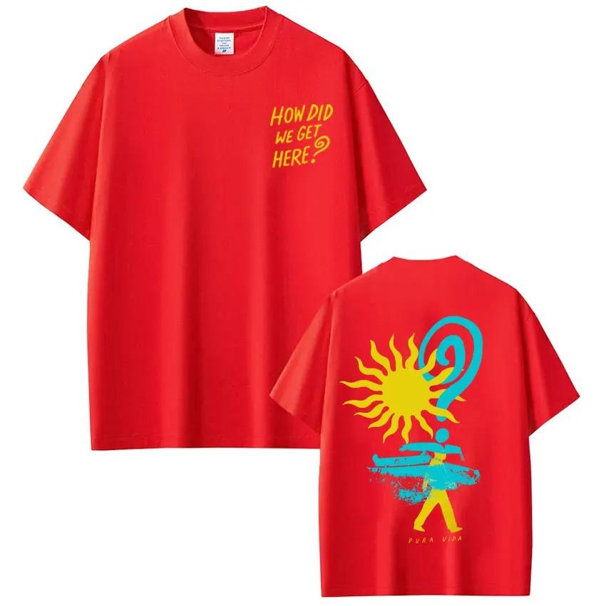 Sommer Mode T-Shirt Sänger Louis Tomlinson How Did I Get Here Tour 2026 Aufdruck T-Shirt Herren Damen Hip-hop T-Shirt Kurzärmelig Baumwolle Lässig T-Shirts