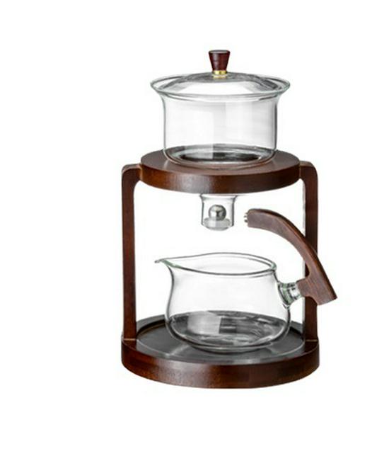 High-end Chinese Automatic Kung Fu Tea Set with Glass Teapot & Teacups