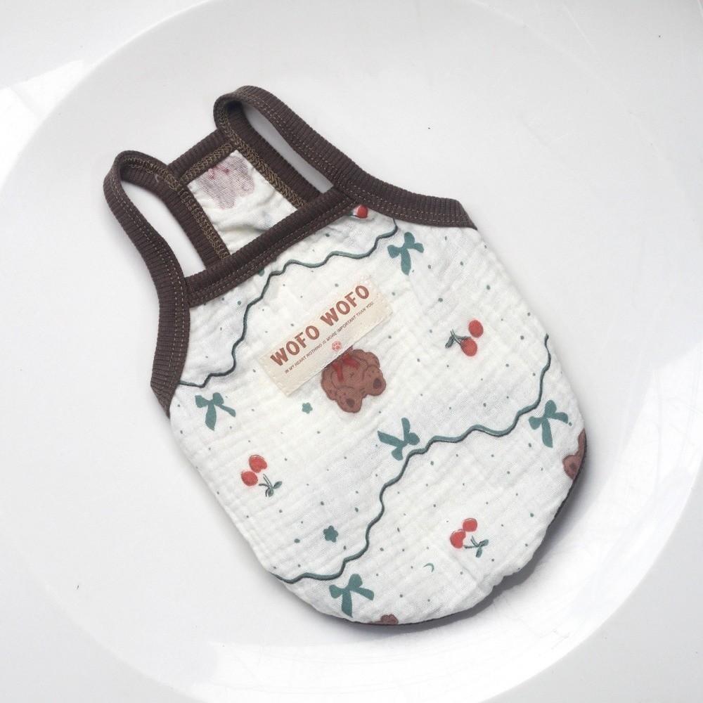 Bear Dog Clothes Cotton Dogs Vests Casual Pet Vest Summer Bear-S