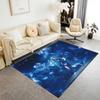 Blue Energy Soccer Player Floor Mat Design for Balcony Living Rooms Game Room Entryway Anti-slip Rug Decorate Offices
