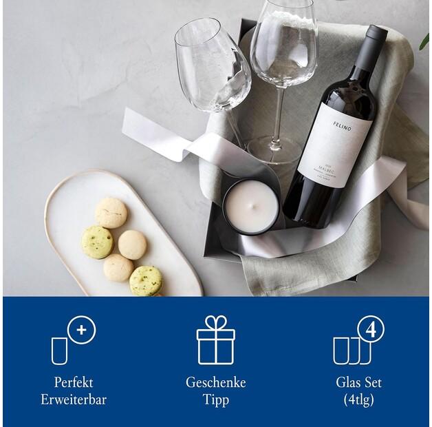 Red Wine Glasses Villeroy & Boch Rose Garden, 4 Pieces (1137258110)