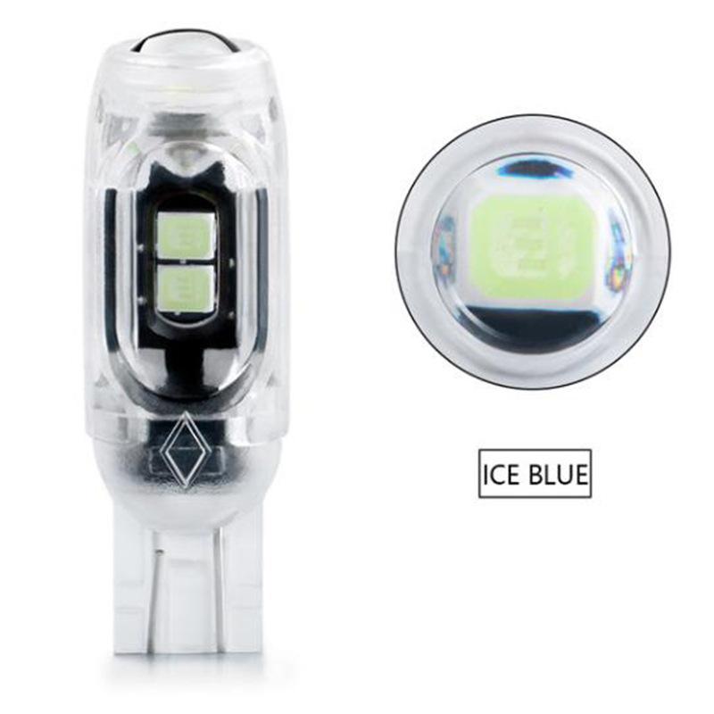 2 Pcs Strobe Flash T10 Led W5W 194 168 5Smd 2835 Turn Signal Bulb Car Interior Light Reading Door License Plate Wedge Lamp 12V