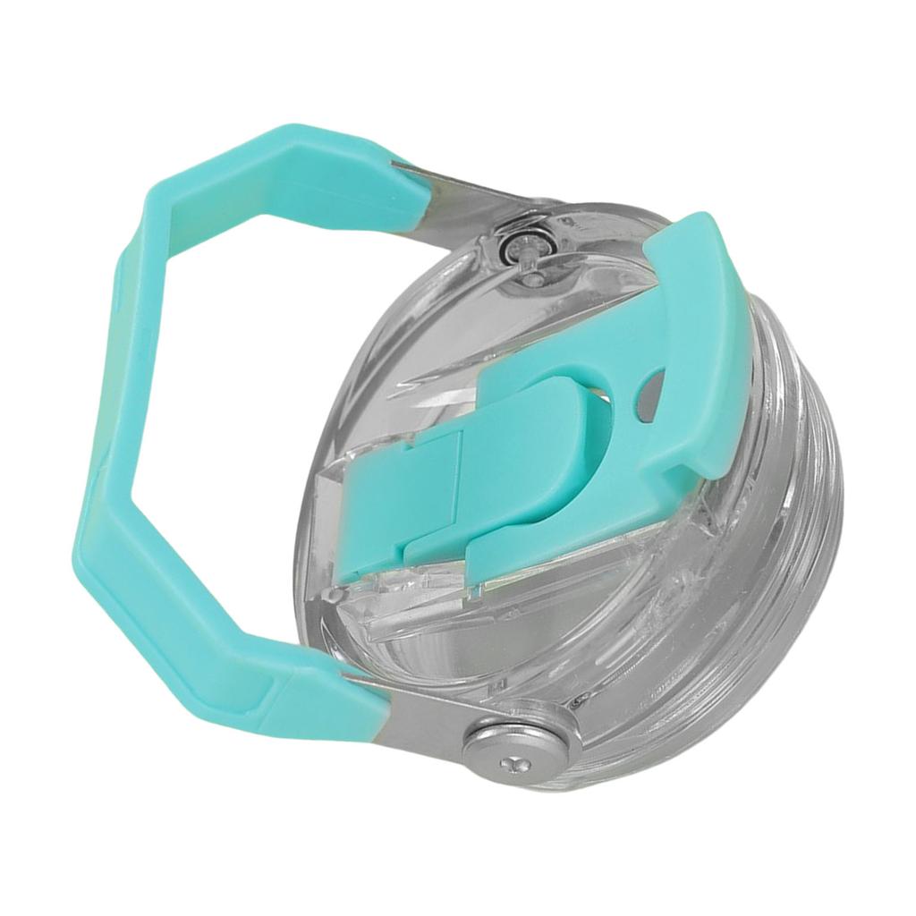 Spill Proof Transparent Plastic Cup Lid With Handle Replaceble Straw Lid For 30oz Tumbler Flip Straw Sealing Cover