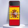 National Flag RU FR UK Hard PC Clear Phone Case Cover for Samsung Galaxy Z Flip 7 6 5 4 3 5G Flip3 Flip4 Flip5 ZFlip6 ZFlip7 Bla