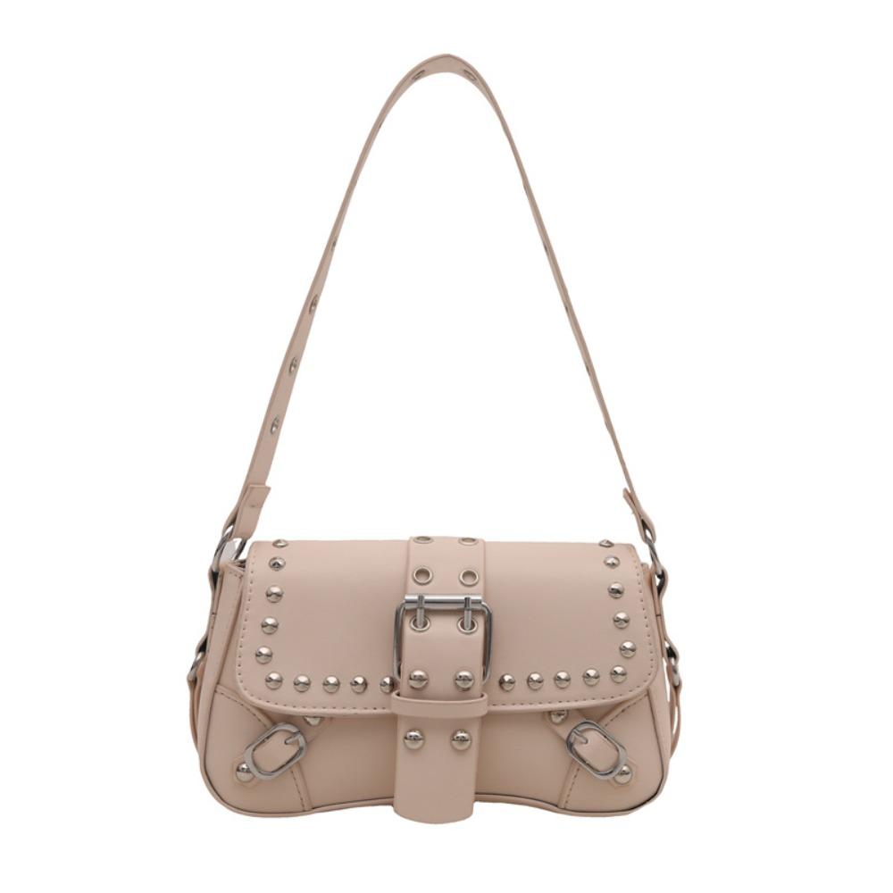 American Style Y2K Armpit Bag Sweet Cool Underarm Bag Casual Rivet Shoulder Bag  Spicy Girls