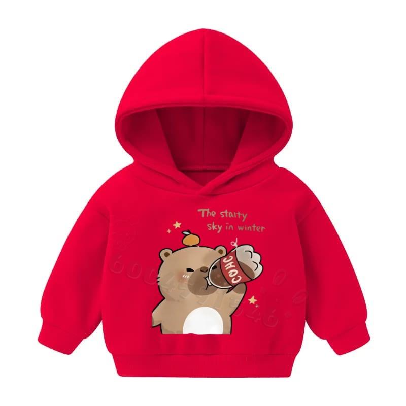 Herbst- und Winter-Bestseller Kinder-Freizeit-Kapuzenpullover mit coolen Cartoon-Mustern - Sport-Sweatshirt für Jungen und Mädchen