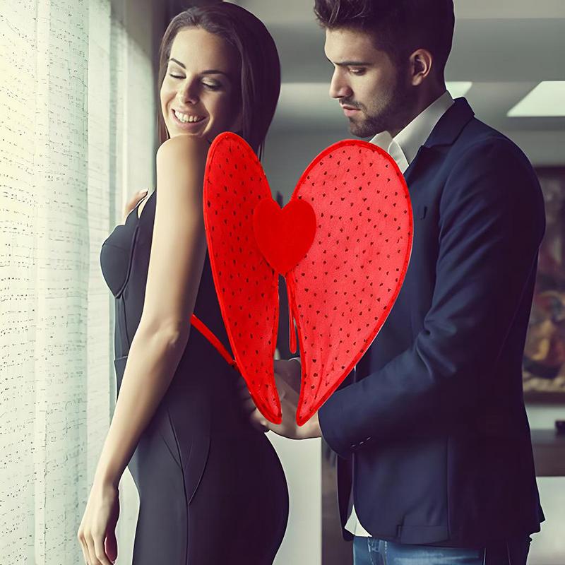 Valentine Angel Wing Props Quick Assembly Design Organdy Fabric Perfect For Cosplay Party Angel Wing Butterfly Wings