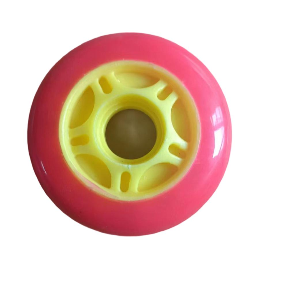 Ruidongle 64 70Mm Wear Resistant Inline Skate Wheels for Children Kick Scooters Polyurethane Flashing Replacement Wheel