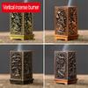 Square Vertical Incense Burner Alloy incense holder sahumerios holder Incense Cones Sandalwood Chinese Plum Inense Burners XX002