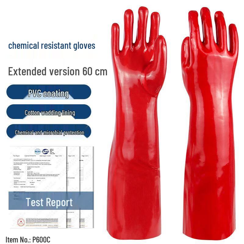 Xuanyong Extended PVC Chemical Resistant Gloves