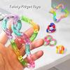 Deformable Rope Fidget Toy - Rainbow Anti-Stress Deformation Rope For Anxiety Relief, Portable Sensory Fidget For All Ages